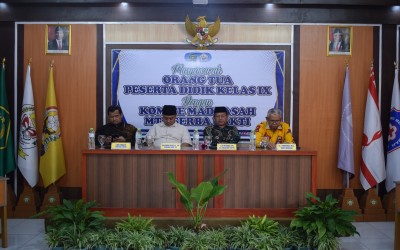 Musyawarah Orang Tua Peserta Didik Kelas IX dengan Komite Madrasah MTs Serba Bakti