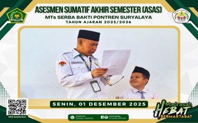 Pelaksanaan Hari Pertama ASAS Berjalan Tertib dan Kondusif, Kepala Madrasah Lakukan Monitoring Menyeluruh