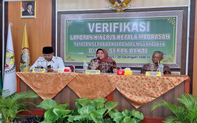 VERIFIKASI KINERJA KEPALA MADRASAH OLEH TIM YAYASAN SERBA BAKTI SURYALAYA
