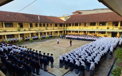 MTs Serba Bakti Mengawali Semester Genap dengan Apel Pagi, Silaturahmi, Ziarah dan Dhuha Berjamaah